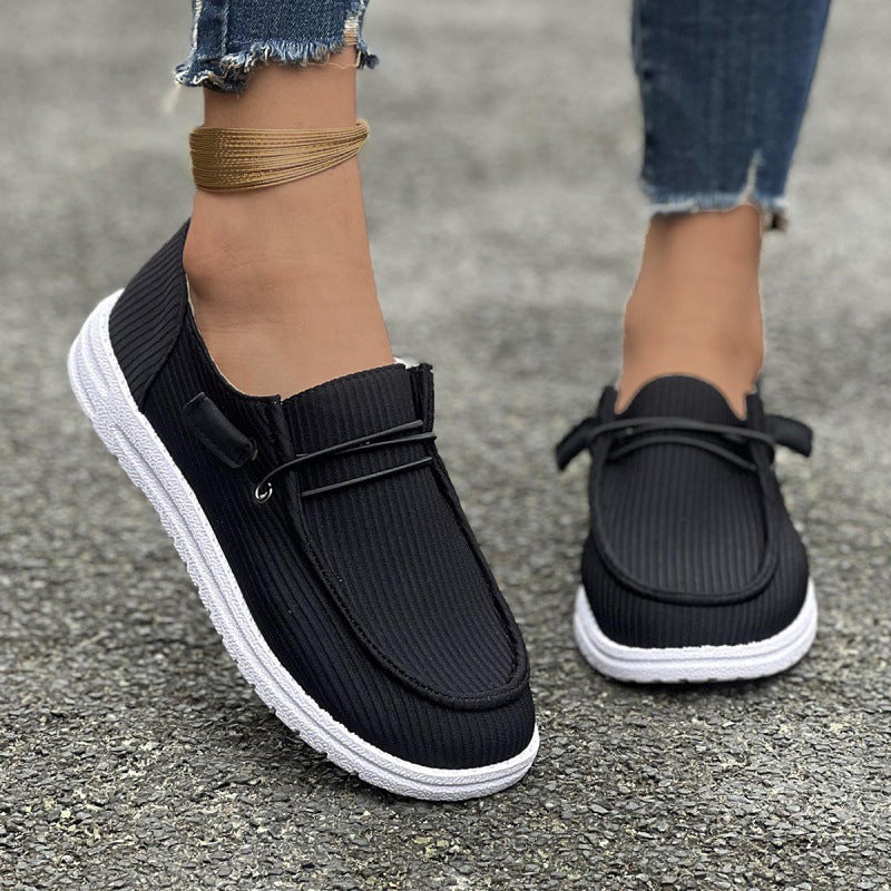 Damer Komfortable Slip-On Sko med elastisk Overdel og moderigtigt Design Stilla