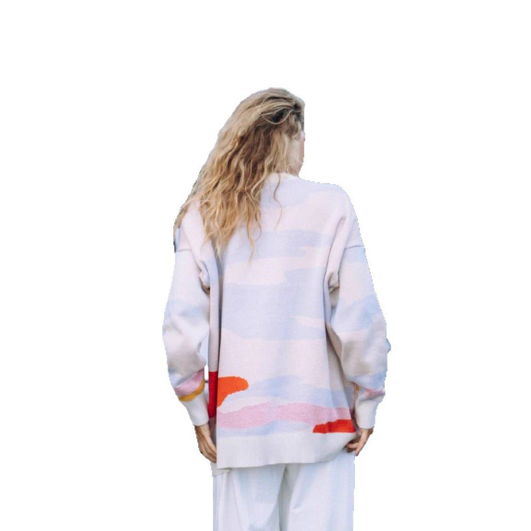 Kvinders Urban Sweatshirt med iøjnefaldende palme design Stilla