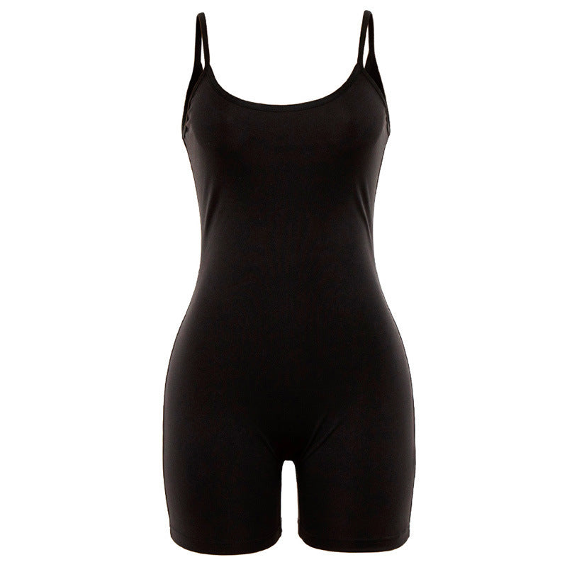 Dame Sporty body med smalle stropper og figursyet snit Stilla