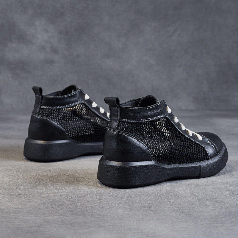 Herrer High-Top Sport Sneakers med åndbare mesh-paneler Stilla