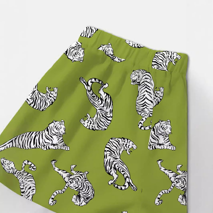 Dame mode Crop-Top og Shorts Sæt Stilla