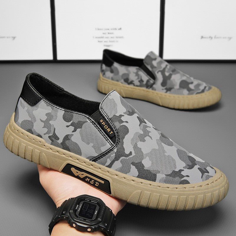 Herrer Elegante Camouflage Slip-On Sko med behagelig Indersål Stilla