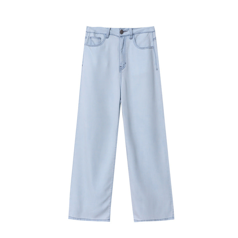 Kvinders brede jeans med høj talje og afslappet skæring Stilla