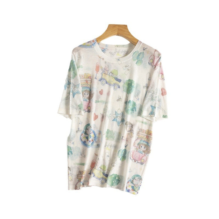 Femme Kunstnerisk Grafik T-Shirt Stilla