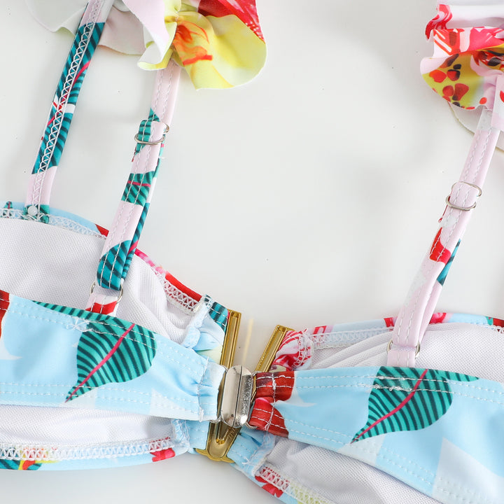 Dame bikini kostume med flot nederdel Stilla