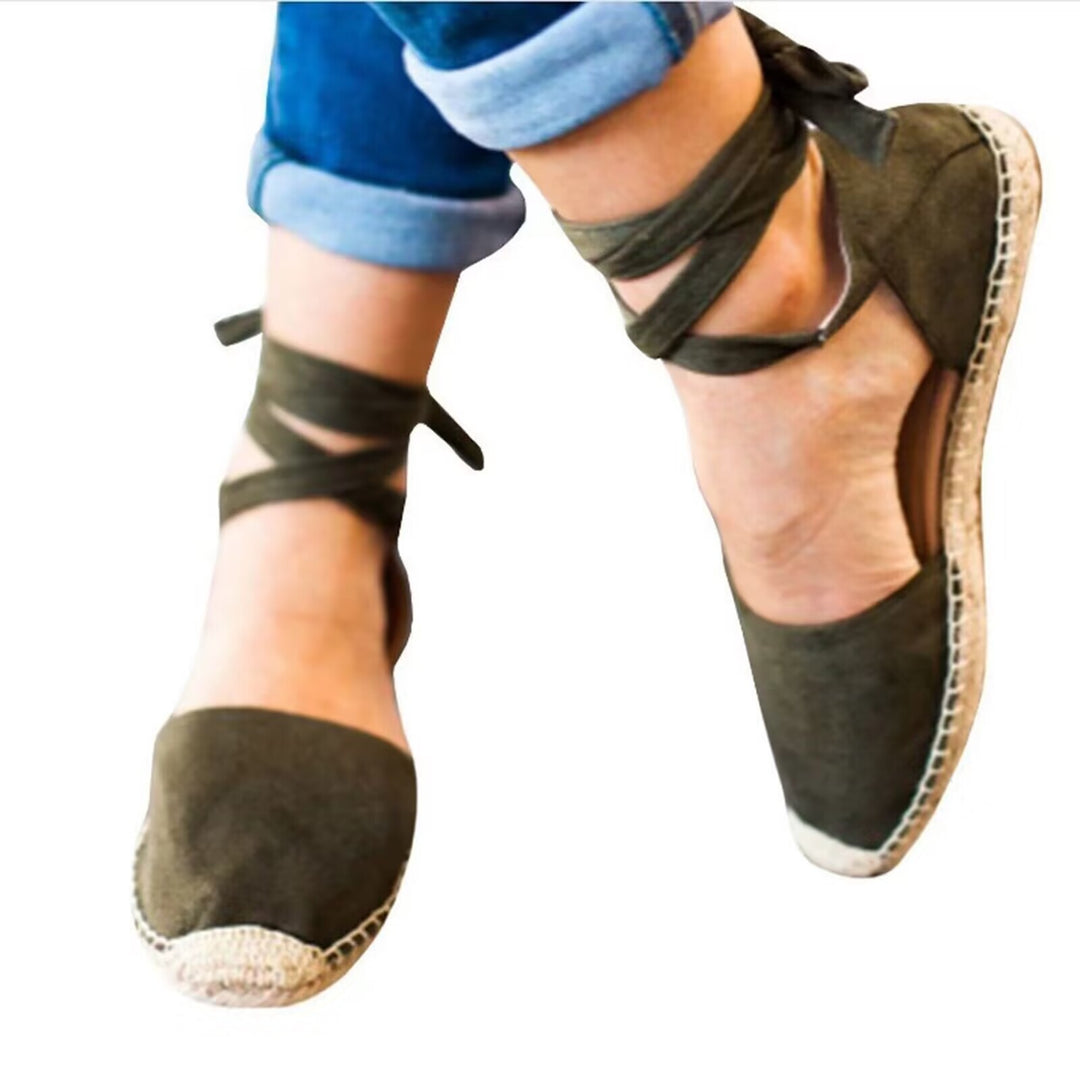 Dame Elegante og afslappede Espadrilles med bindbare remme Stilla