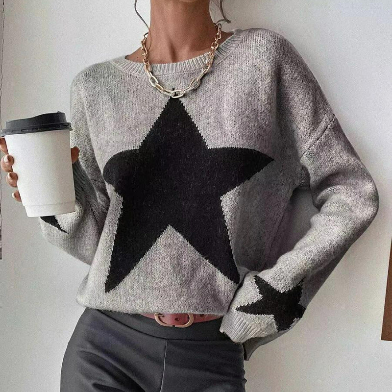 Dame Stor Stjerne Sweatshirt Stilla
