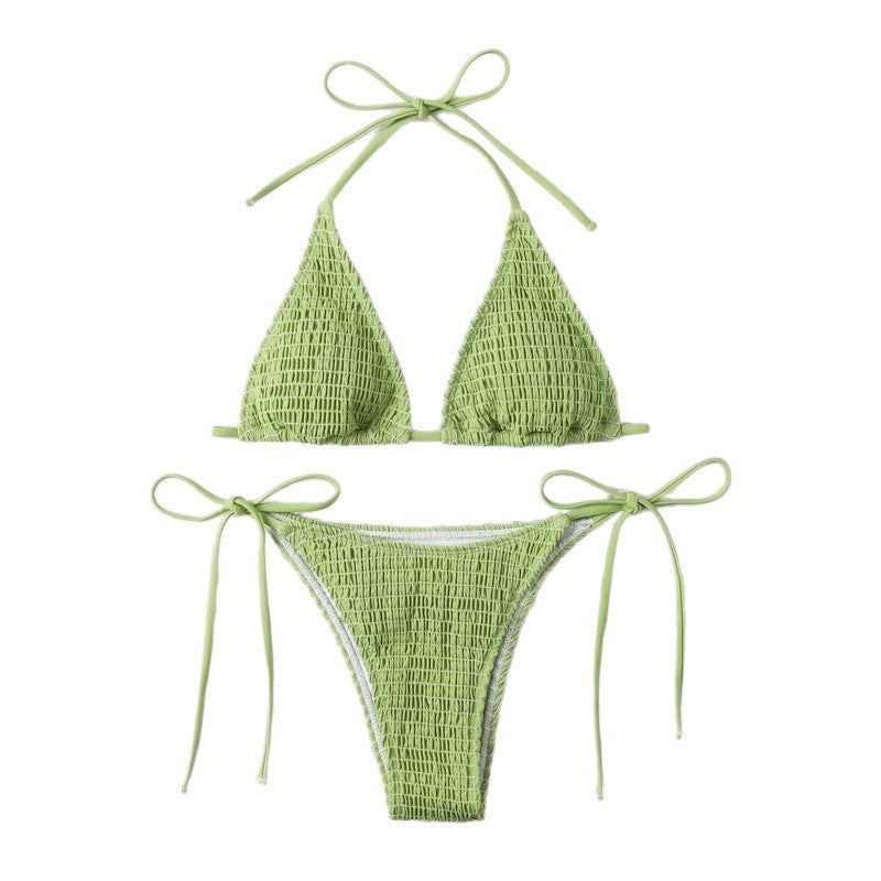 Dame raffineret triangel-bikini med justerbare stropper Skovae