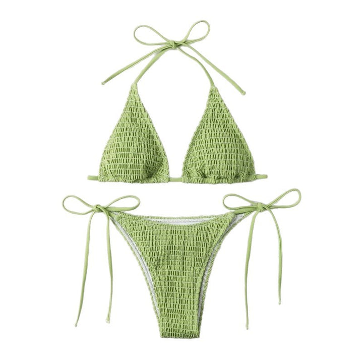Dame raffineret triangel-bikini med justerbare stropper Skovae