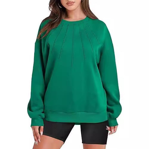 Dame Sweatshirt med raffineret foldedesign Stilla