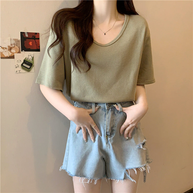 Femme Relaxed Fit Vaffelstriktop Stilla