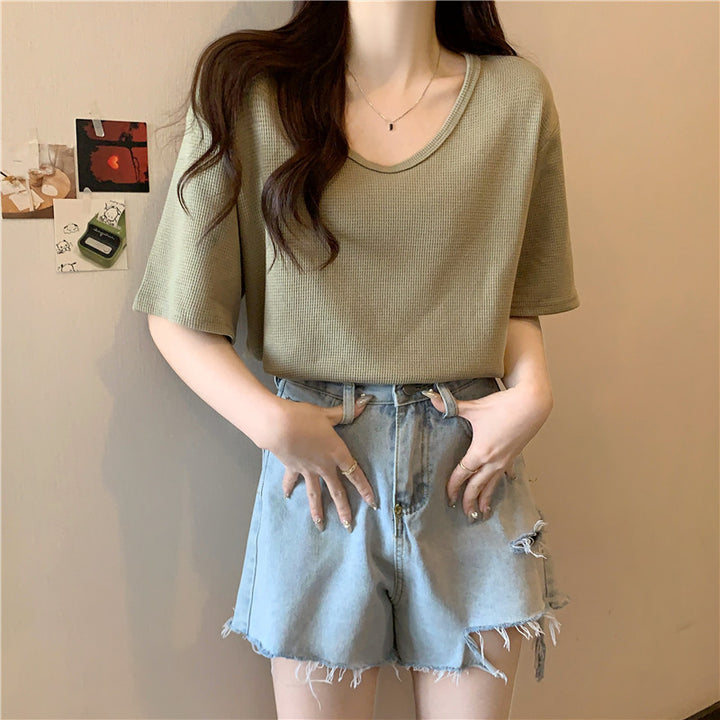 Femme Relaxed Fit Vaffelstriktop Stilla