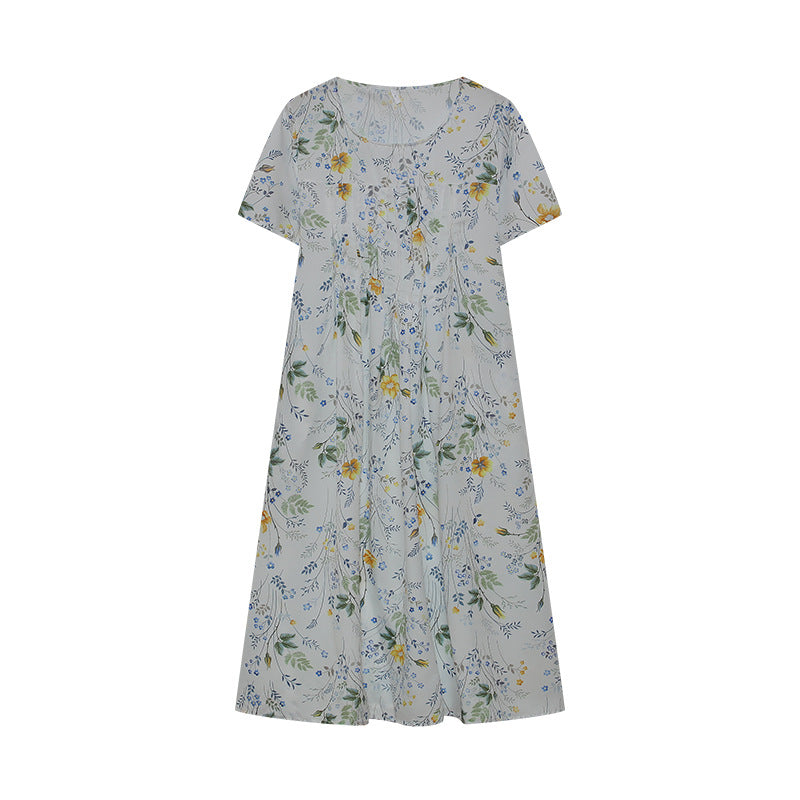 Kvinder Floral Print Afslappet Maxi Kjole Stilla