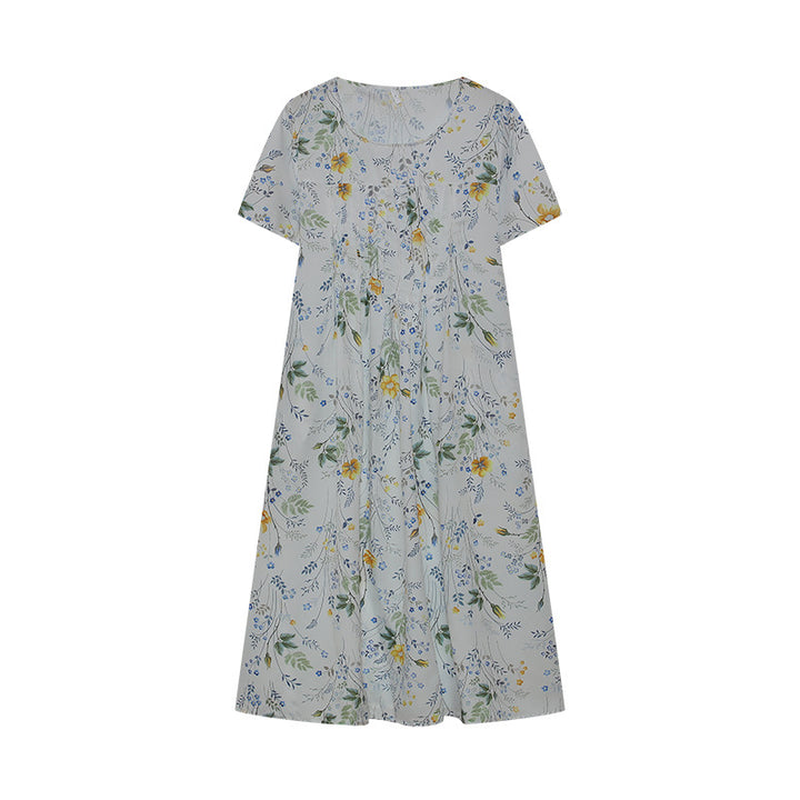 Kvinder Floral Print Afslappet Maxi Kjole Stilla