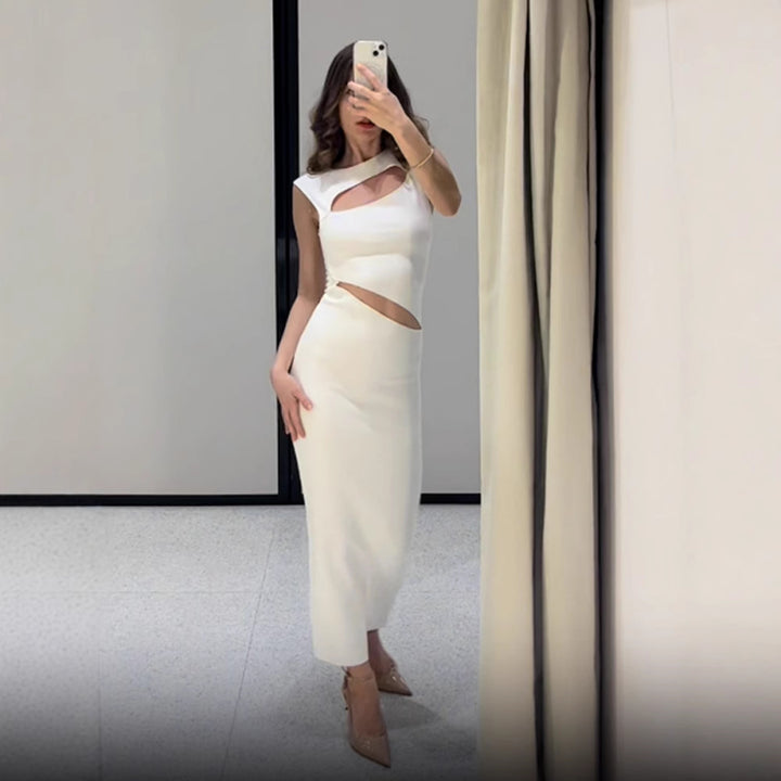 Dame Elegant Maxikjole med raffinerede Cut-Outs Stilla