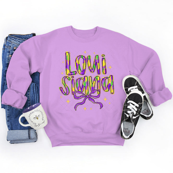 Kvinders sweatshirt med kreativ skrift og blødt inderskud Stilla