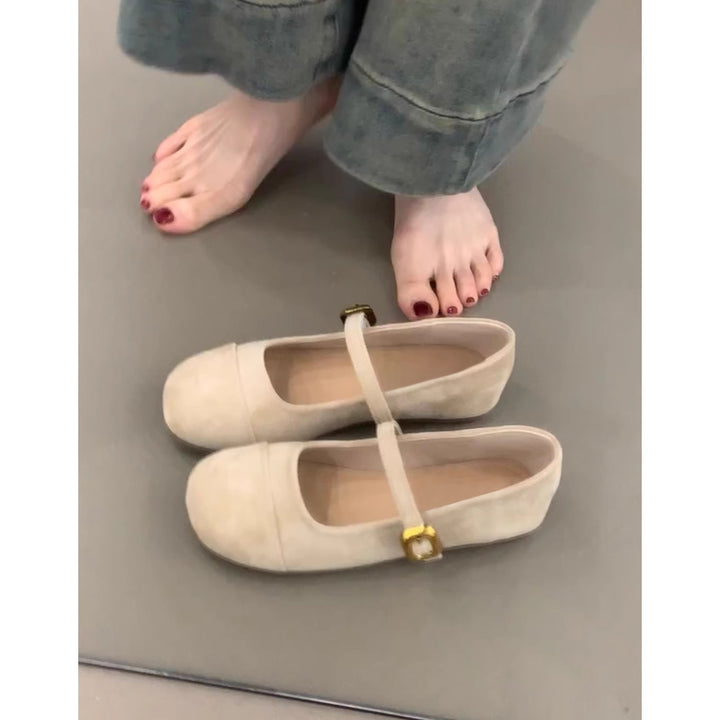 Damer elegante Mary Jane balletfløjter med justerbar spænde og komfortsål Stilla