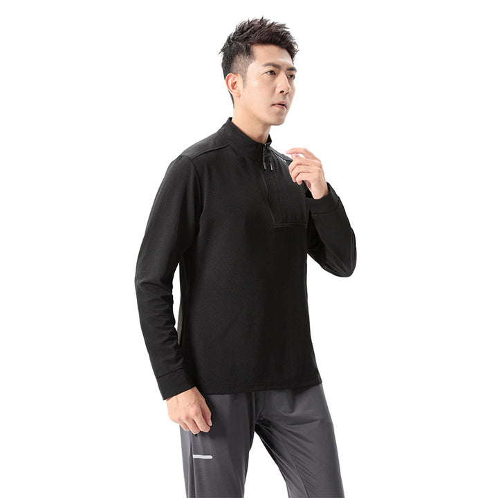 Herre Sport Pullover med halv lynlås og fugtabsorberende egenskaber Stilla