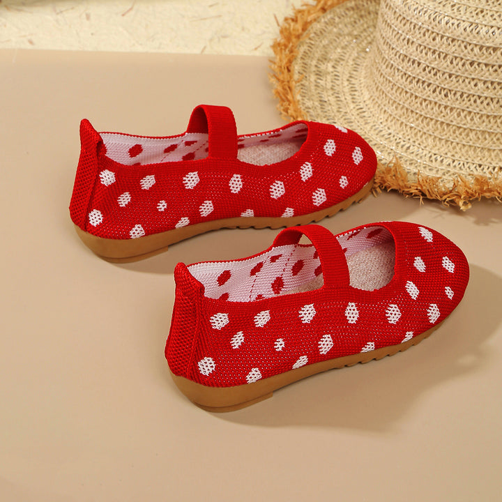 Kvinder Lette Polka Dots Mary Jane Ballerinas Stilla