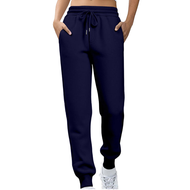 Kvinder afslappede fit sweatpants med elastisk talje og sidelommer Skovae