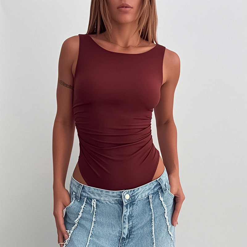 Dame Rynket Bodysuit Tank Top Stilla