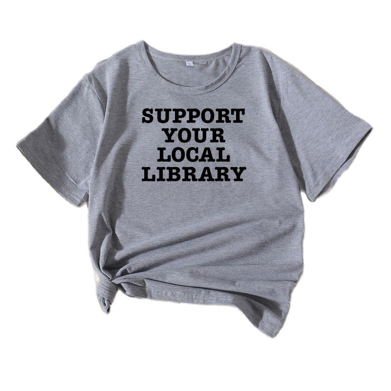 Dame Fritid Litterær Støtte T-Shirt Stilla