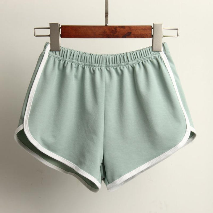 Dame Sporty Shorts med elastisk talje og kontraststriber Skovae
