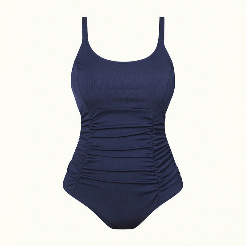 Dame swimsuit med dekorative flæse detaljer Skovae