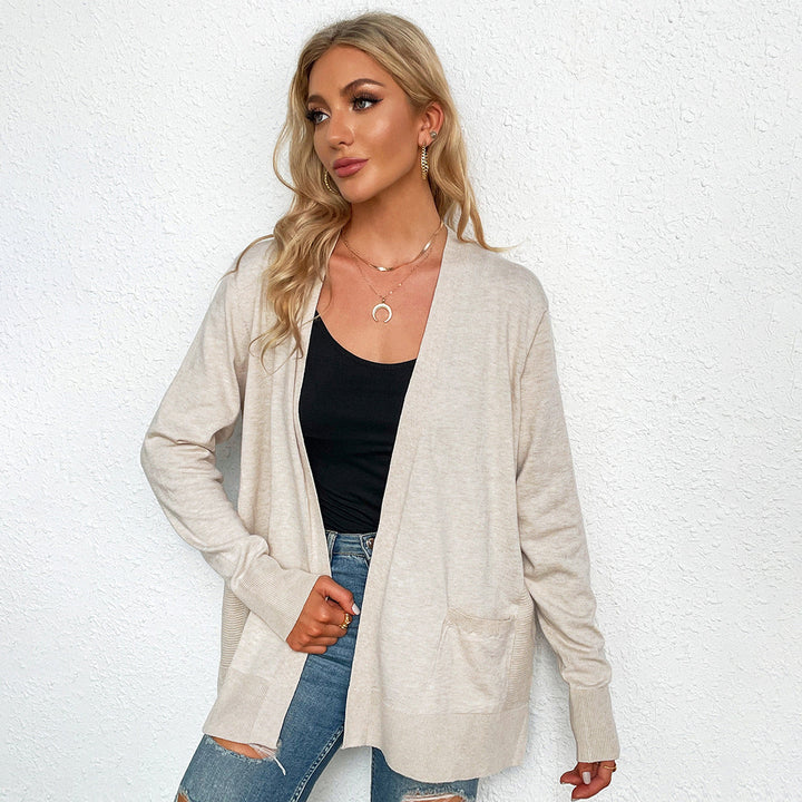 Stilla | Elegant Pendling Langærmet Strikket Cardigan