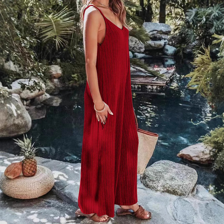 Dame Elegant og afslappet jumpsuit med brede ben Stilla