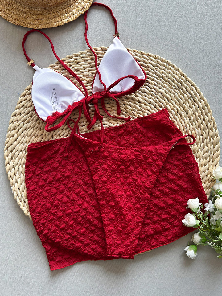 Dame Bikini-sæt med raffineret nederdel og elegante detaljer Stilla