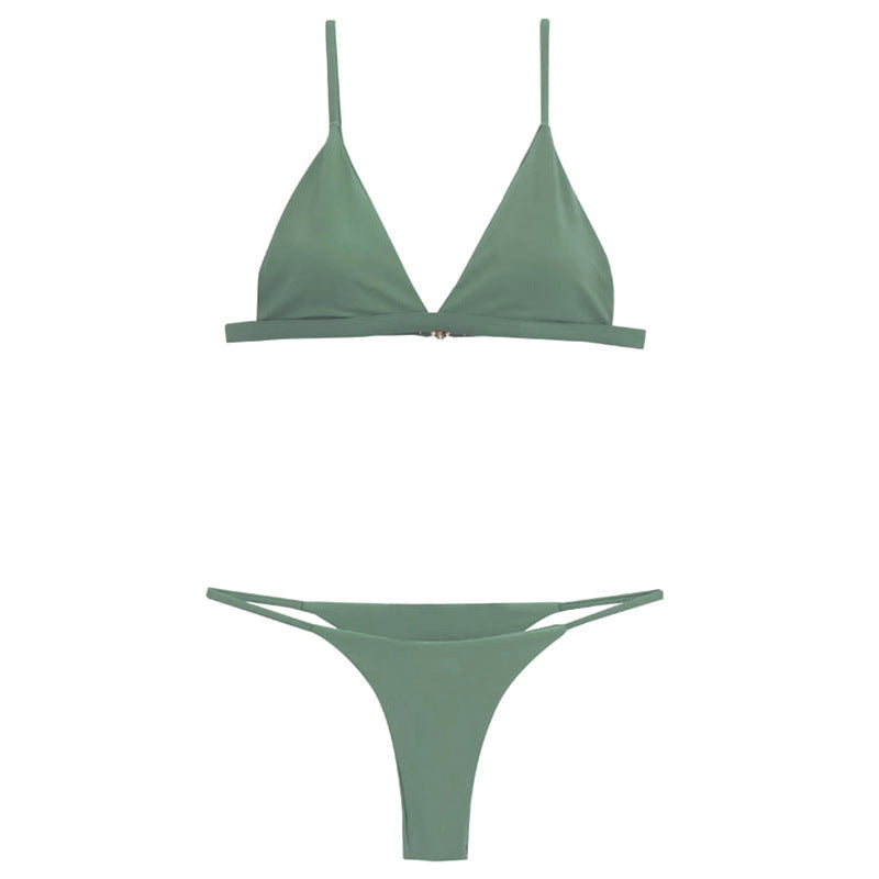 Dame Triangel-Bikini med justerbare stropper og elegant design Stilla