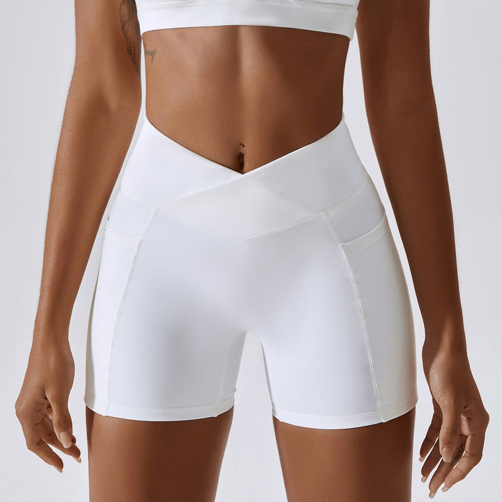 Stilla | Drying Nude Feel Yoga Shorts Hip Lifting Pocket Løbe Træningsshorts Til Kvinder