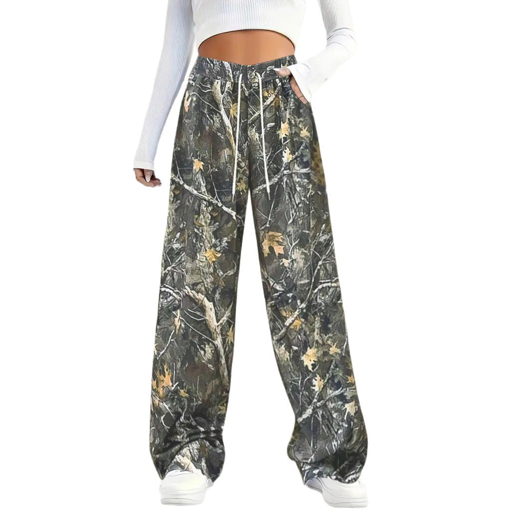 Dame Camouflage Fritidsbukser Stilla