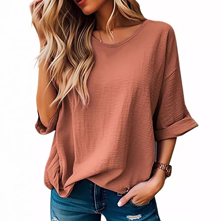 Dame Relaxed Fit Struktureret T-shirt Stilla