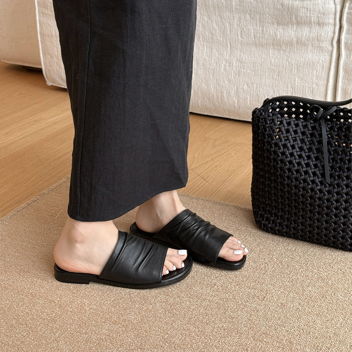 Femme Luxe Slide-sandaler med struktureret overdel Stilla