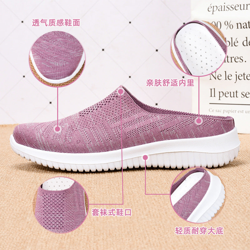 Femme Slip-On Komfort Sneakers med strækbar strikdesign Stilla