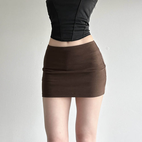 Damen eleganter Minirock aus hochwertigem Jersey-Material mit elastischem Bund Skovae