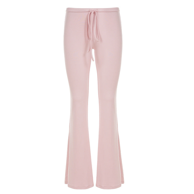Damen comfortabele Flared-Hose mit verstellbarem Bund Skovae