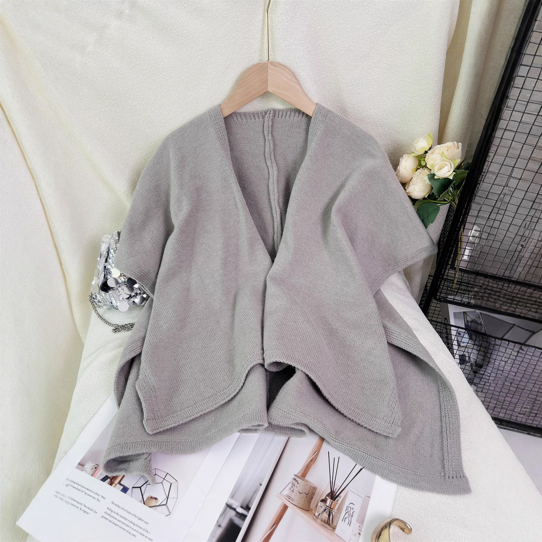 Kvinders alsidige cardigan med asymmetrisk snit og dyb V-hals Stilla