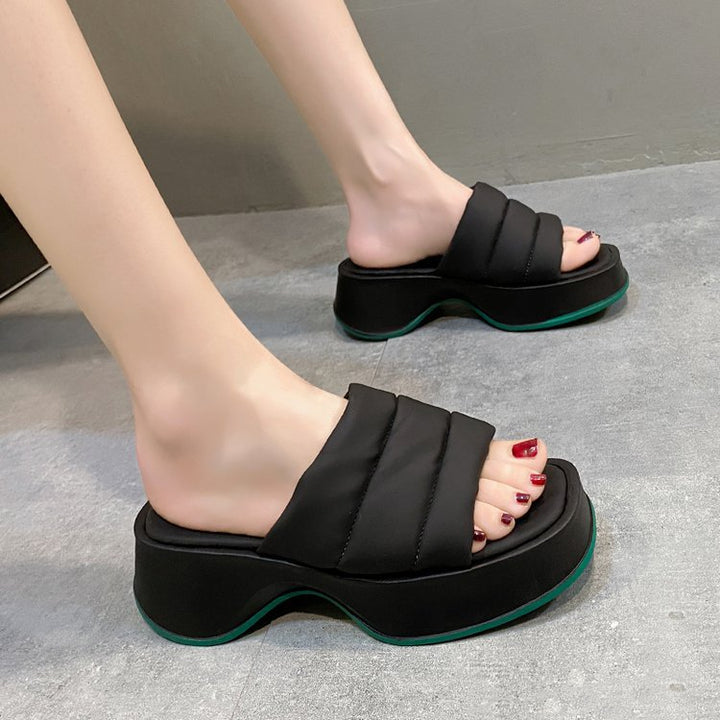 Dame Komfortable Plüsch-sandaler med ergonomisk design og skridsikker sål Stilla