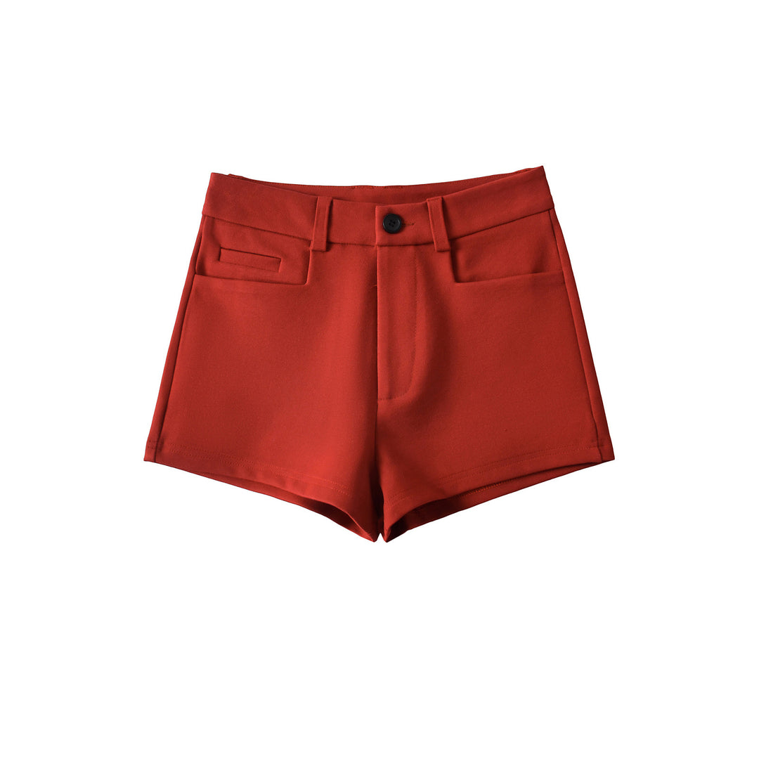 Dame højtaljede shorts med elegant snit og praktiske lommer Stilla