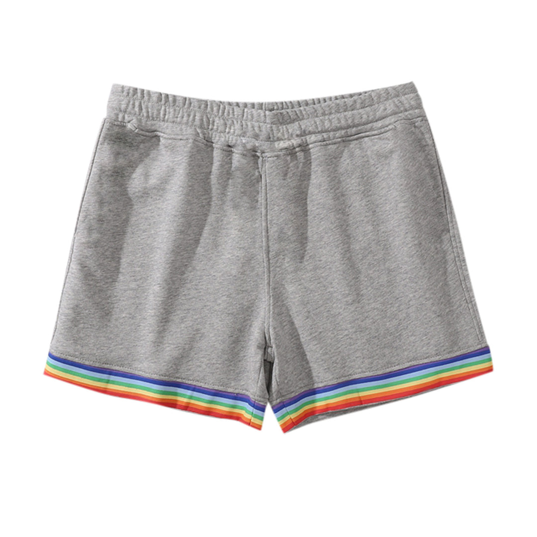 Dame Sports Shorts med farverig stribe og elastisk talje Stilla