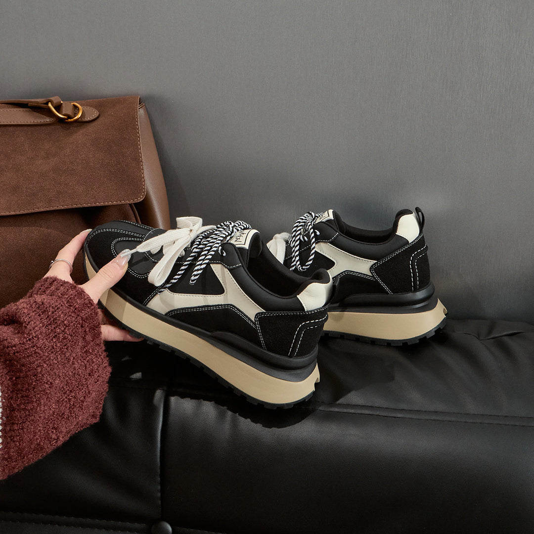 Damer Stilfulde Chunky Plattform Sneakers Stilla