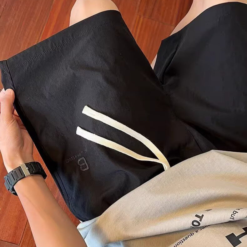 Herrer Behagelige Linned-Shorts med justerbar snor og sidelommer Stilla