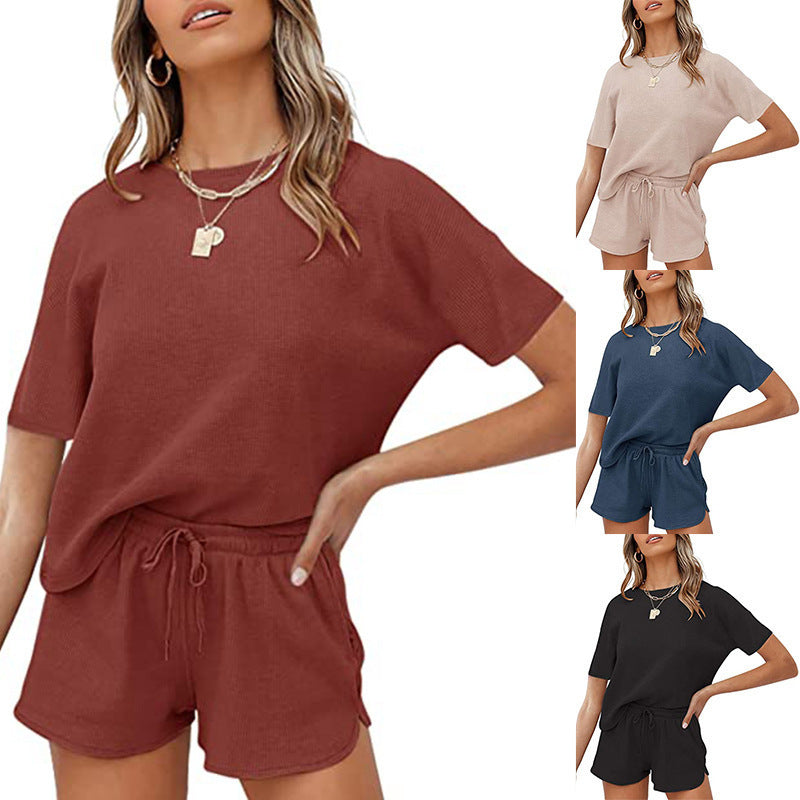 Dame behageligt afslapningsoutfit med elastisk kant Stilla