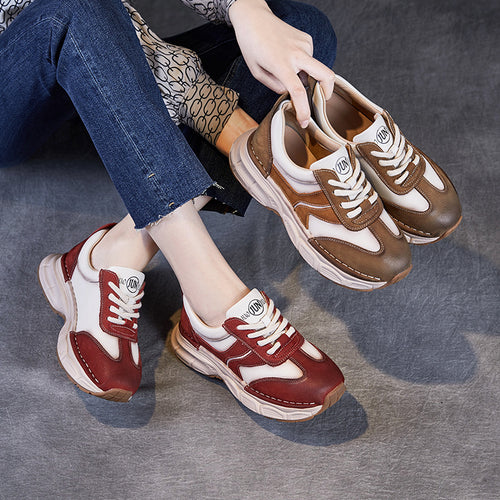 Dame Stilfulde Chunky Platform Sneakers Stilla