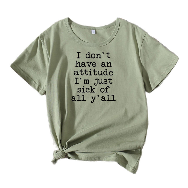 Dame Relaxed Fit Attitude Statement T-Shirt Stilla