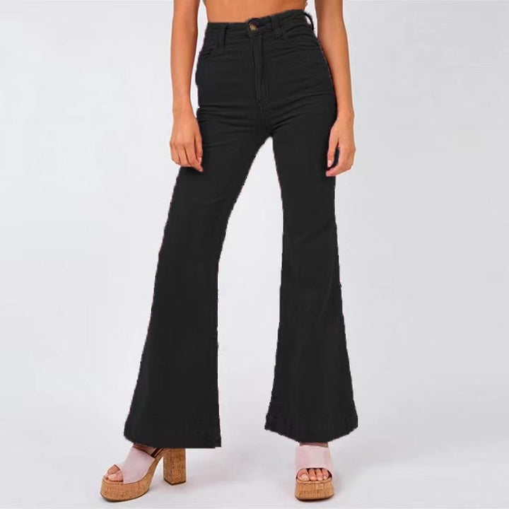 Damer Høj Talje Flared Jeans Stilla