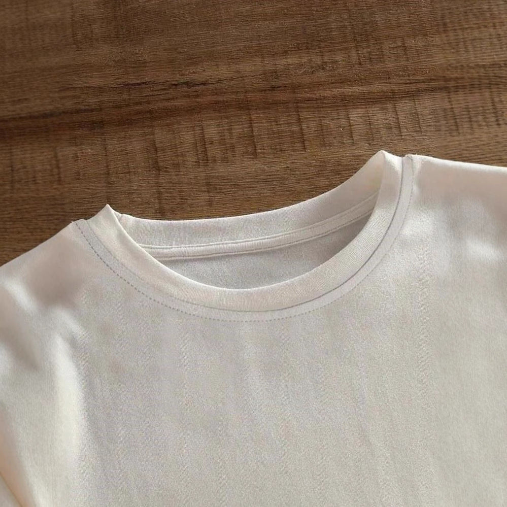 Dame casual T-shirt med iøjnefaldende vintage-print Skovae